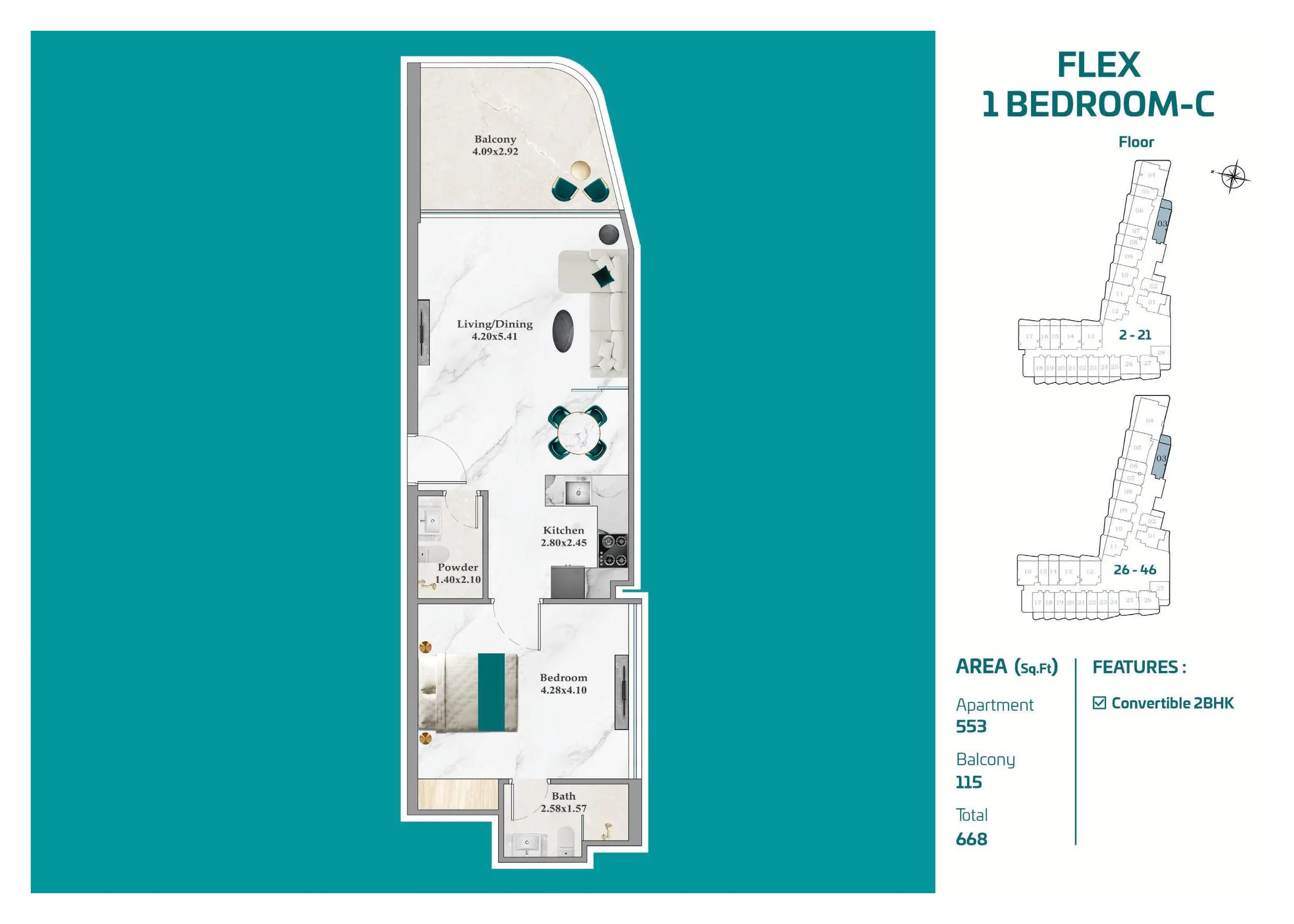 Breez Danube Floor Plans