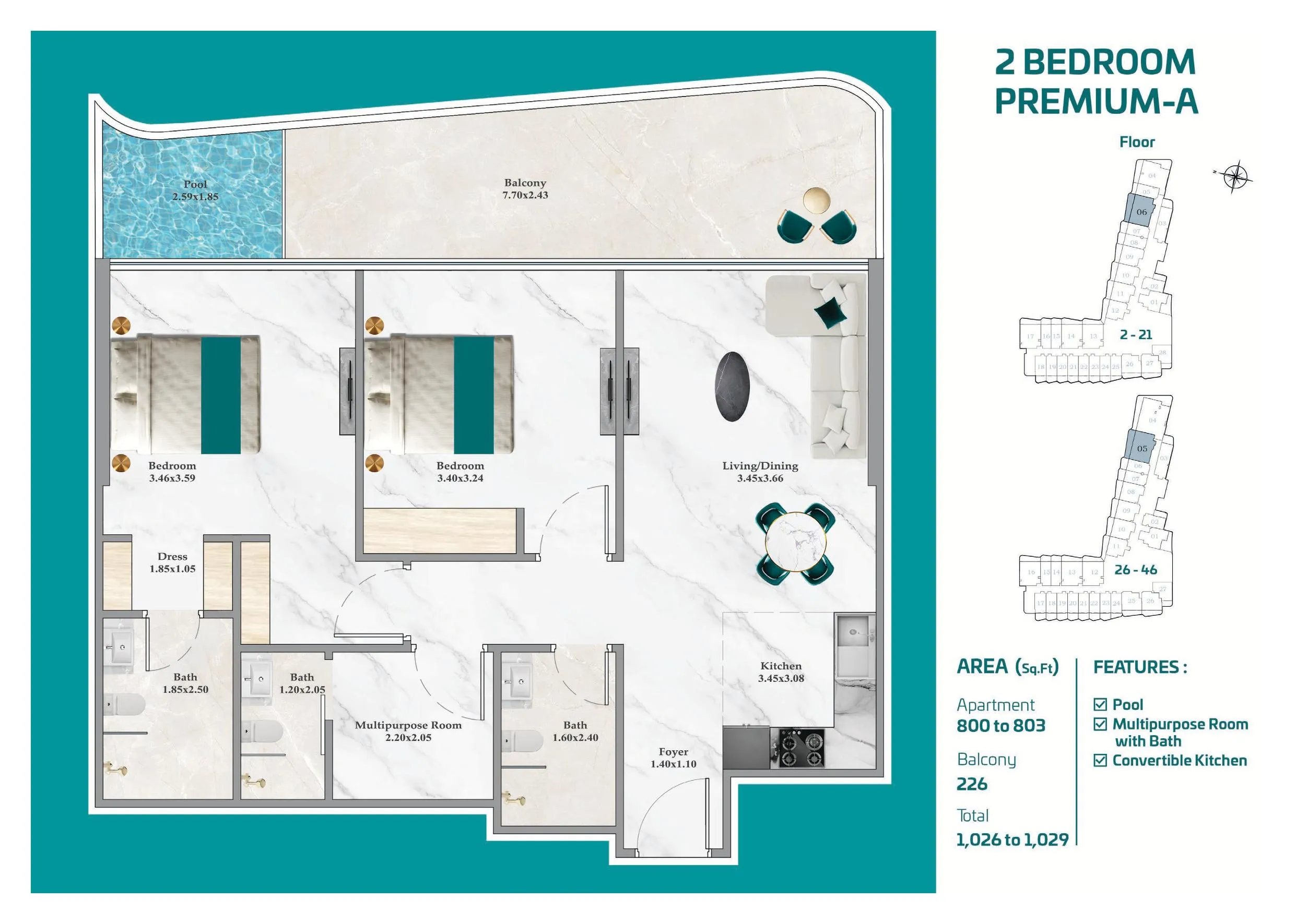 Breez Danube Floor Plans