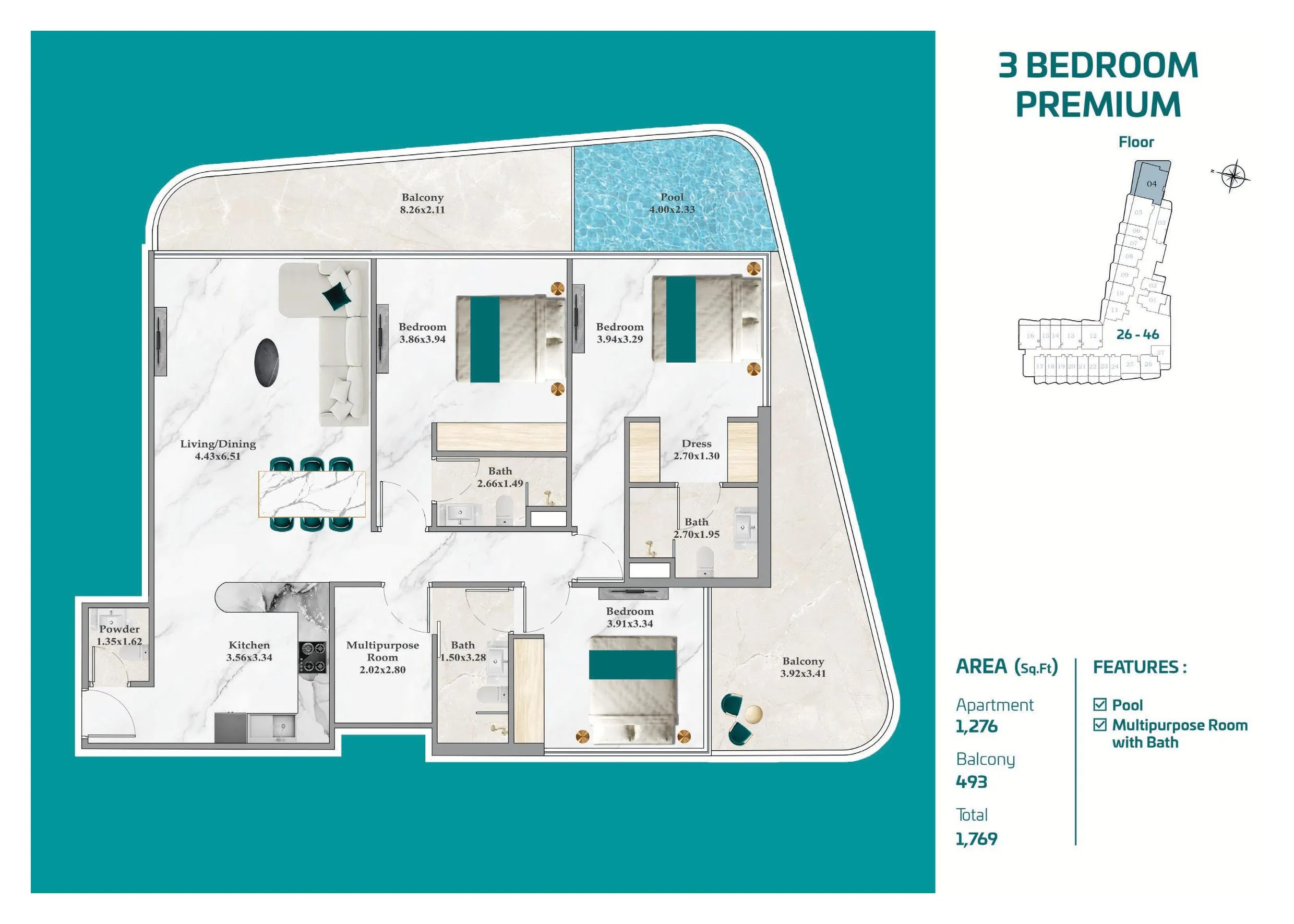 Breez Danube Floor Plans
